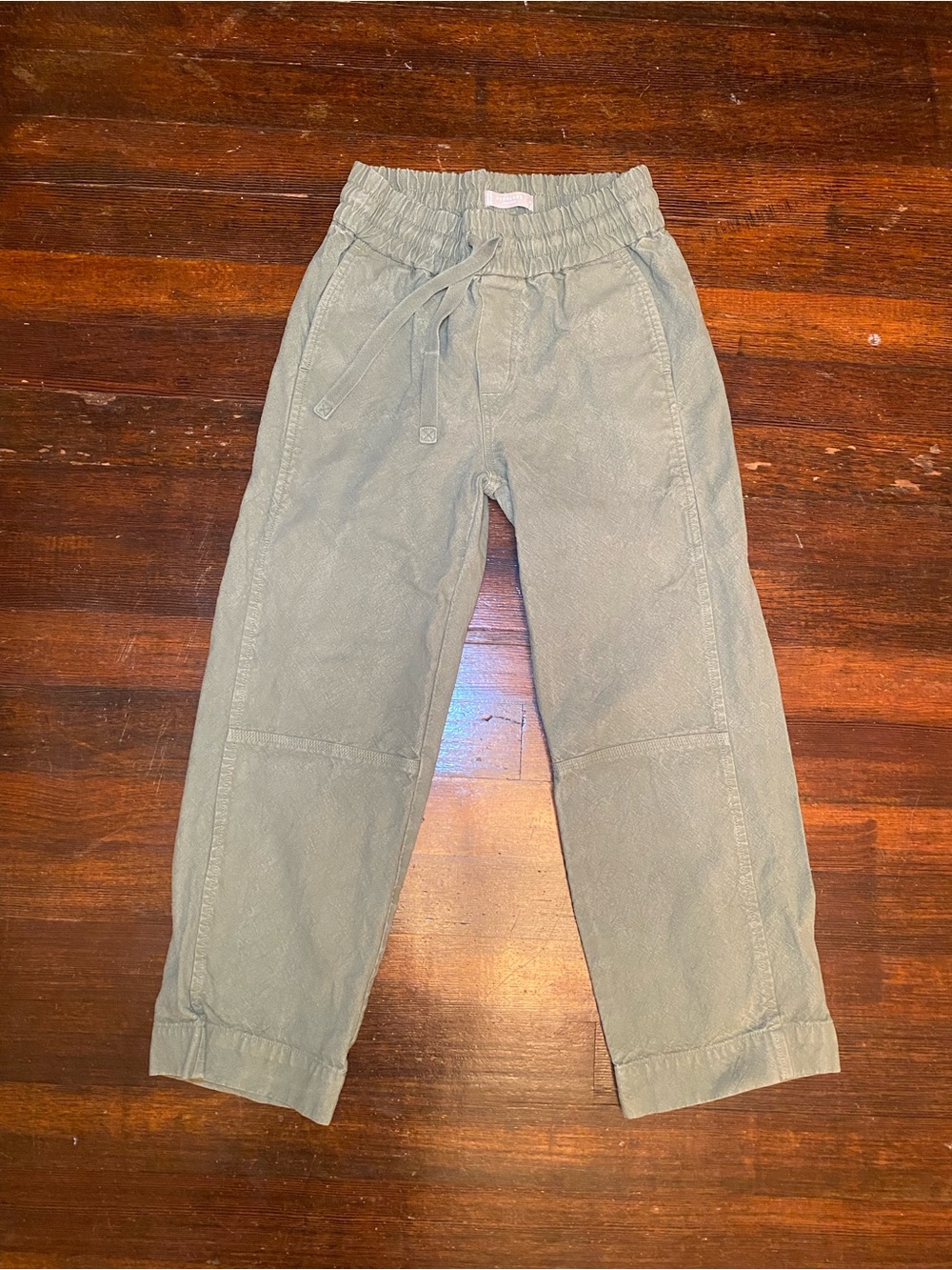 EUC Everlane Organic Cotton Utility Thick Casual Olive Green Drawstring Pants